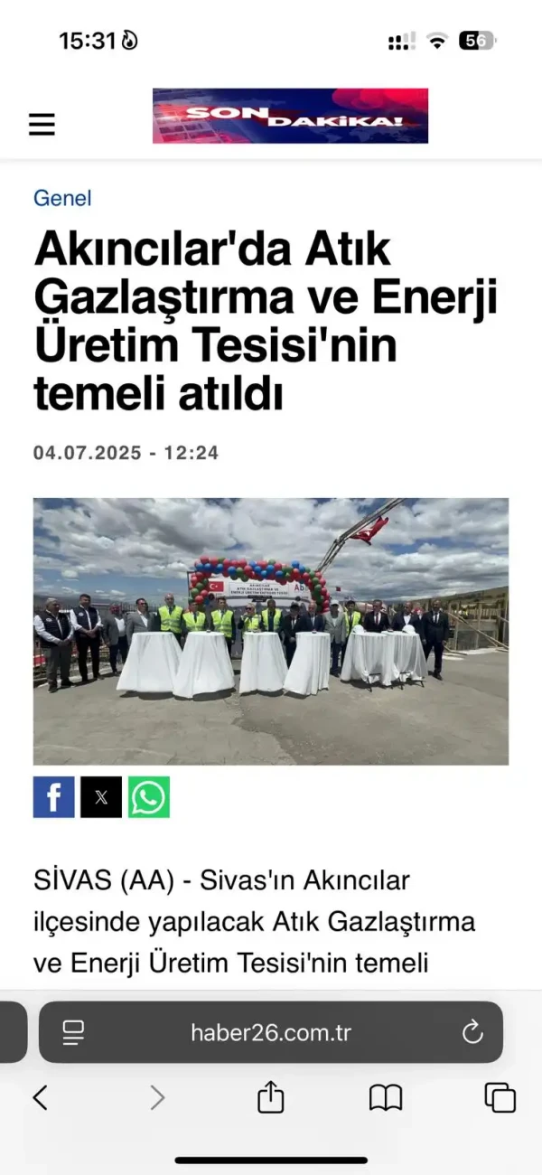 Gaz Arıtma Tesisi