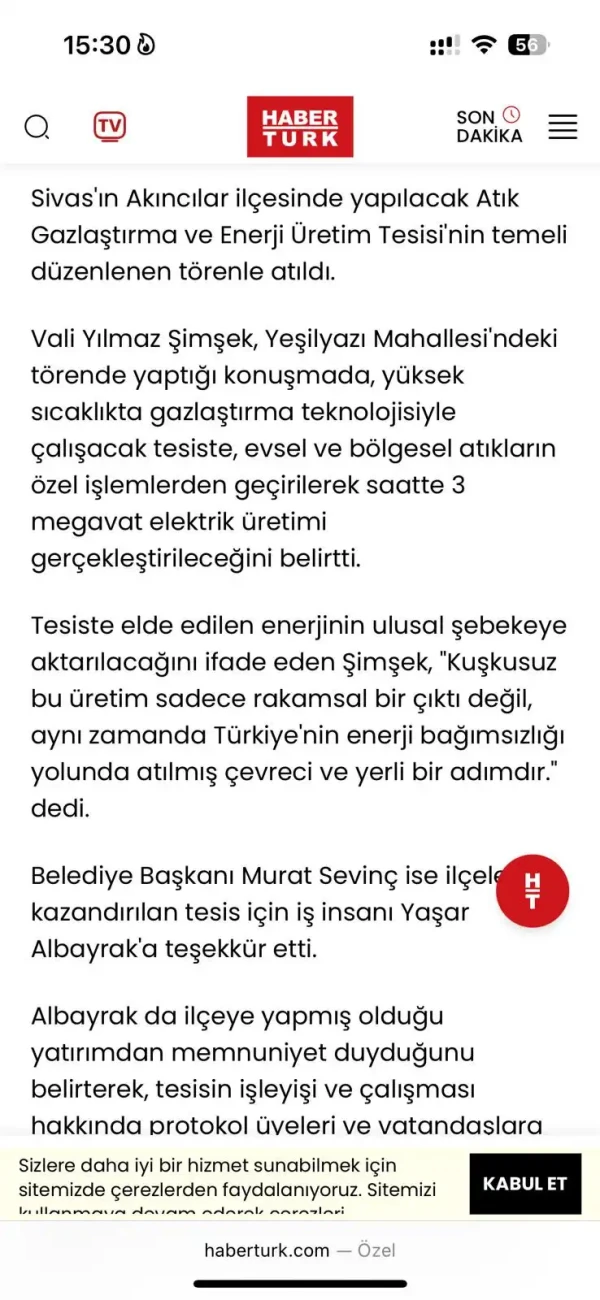 Gaz Arıtma Tesisi
