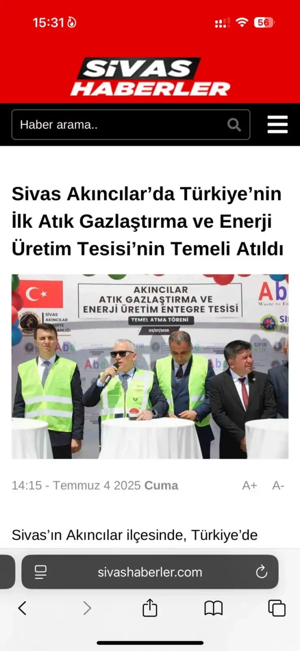Gaz Arıtma Tesisi