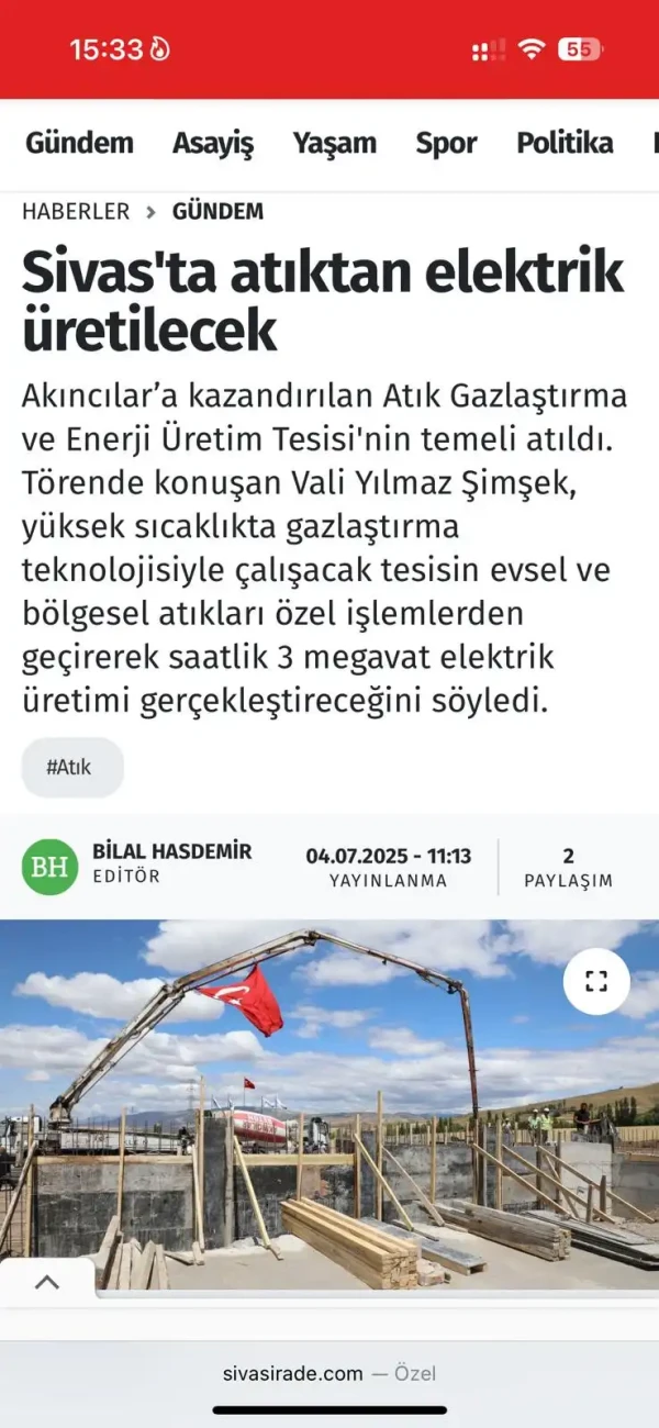 Gaz Arıtma Tesisi
