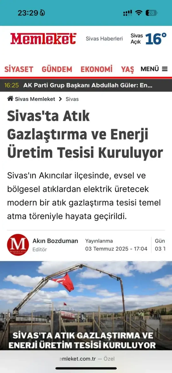 Gaz Arıtma Tesisi