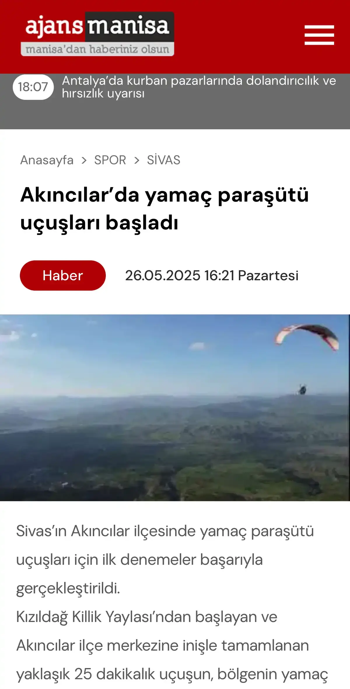 Yamaç Paraşütü