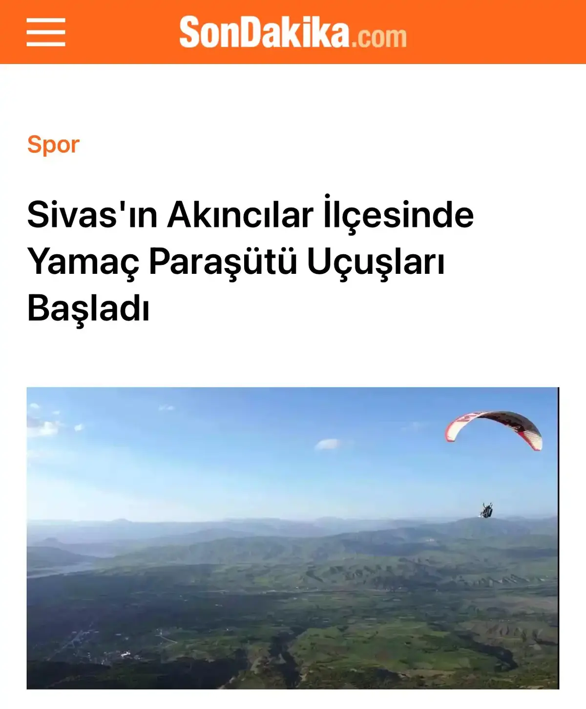 Yamaç Paraşütü
