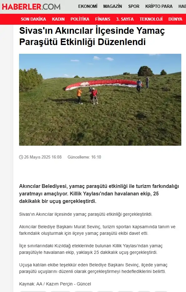 Yamaç Paraşütü