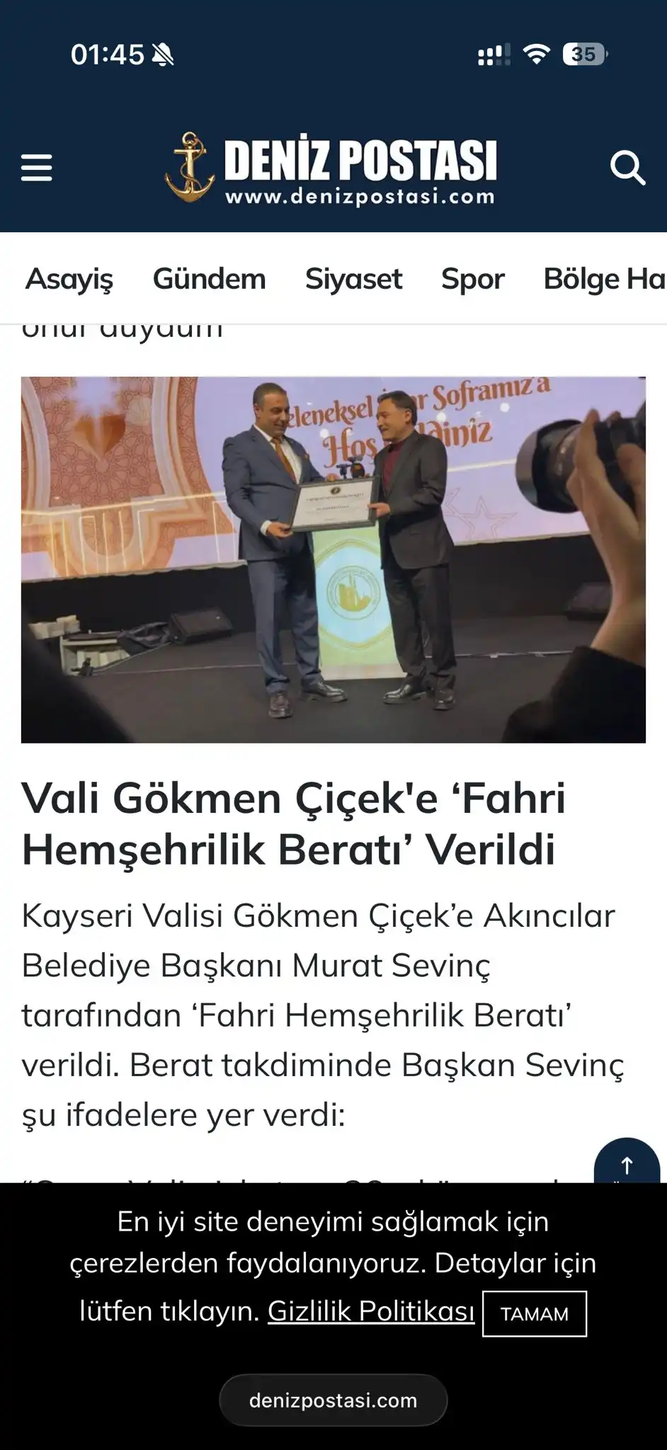 Gökmen Çiçek Ziyareti