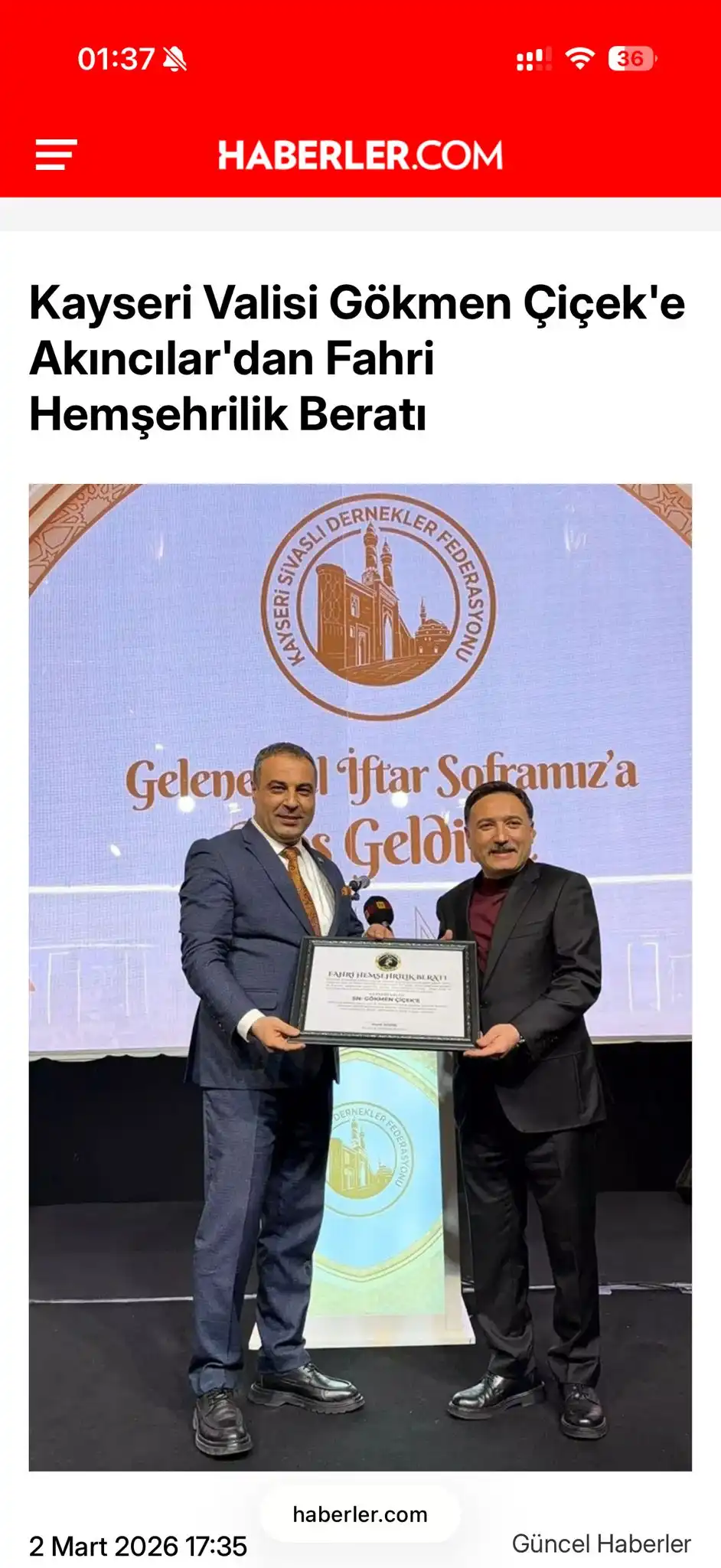 Gökmen Çiçek Ziyareti