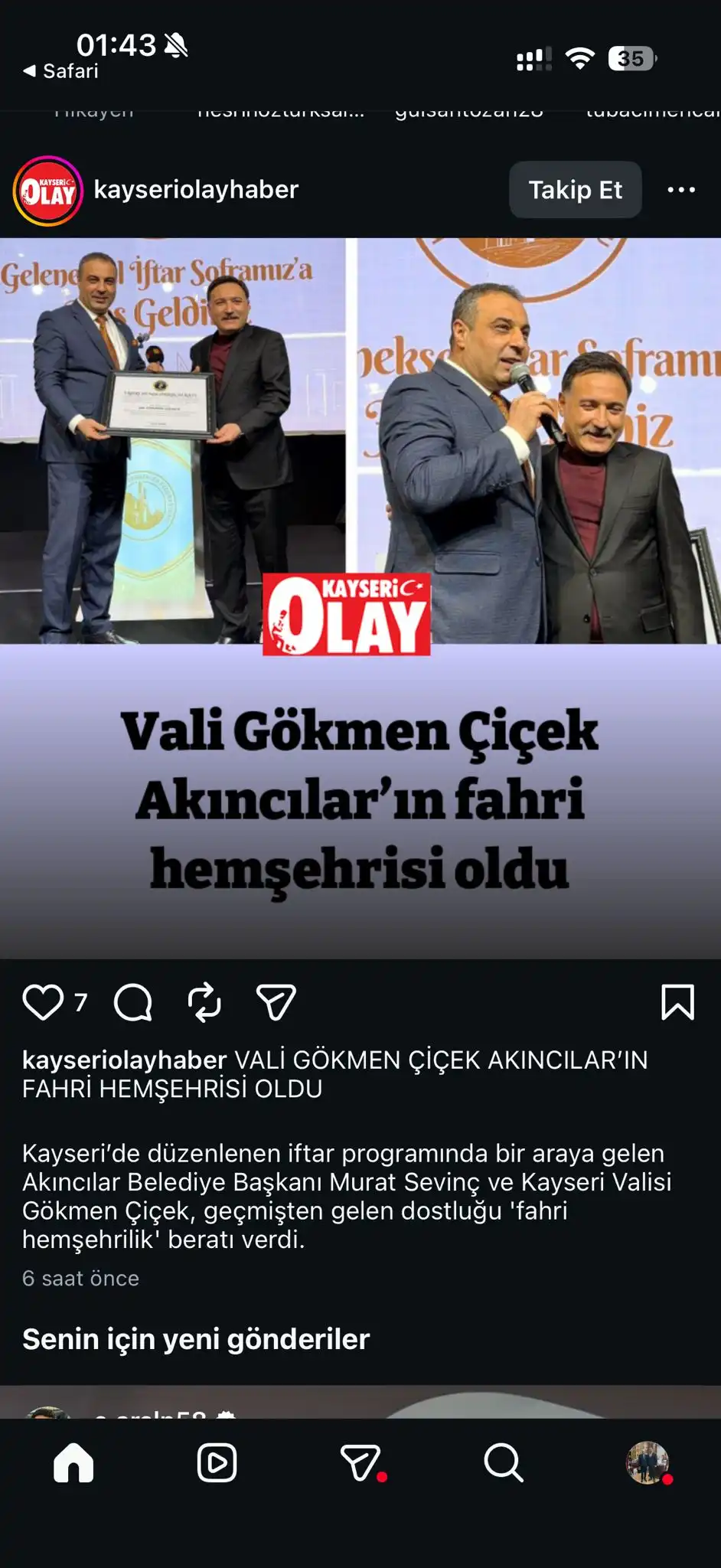 Gökmen Çiçek Ziyareti