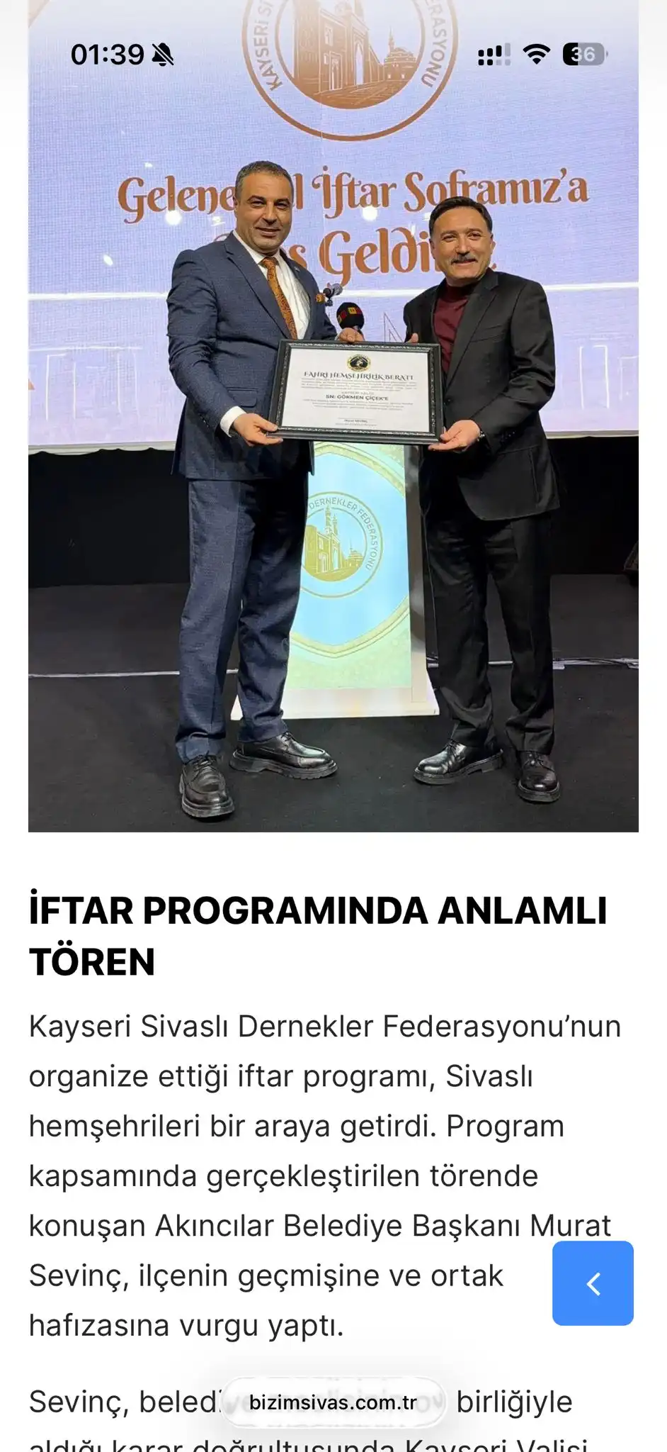 Gökmen Çiçek Ziyareti